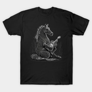 Horse Playing a Guitar T-Shirt